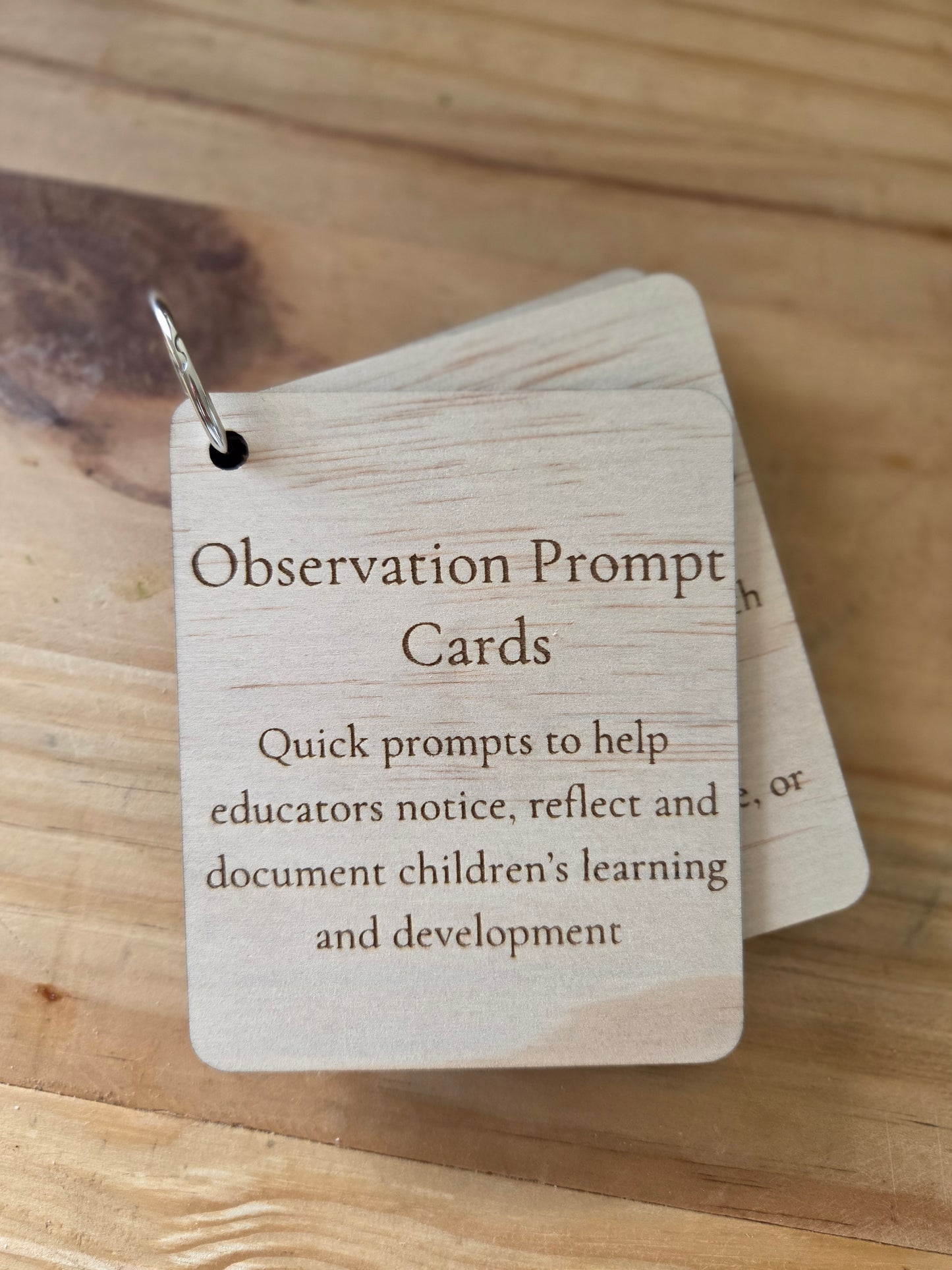 Set of 6 Observation Prompt Cards for Early Childhood Educators