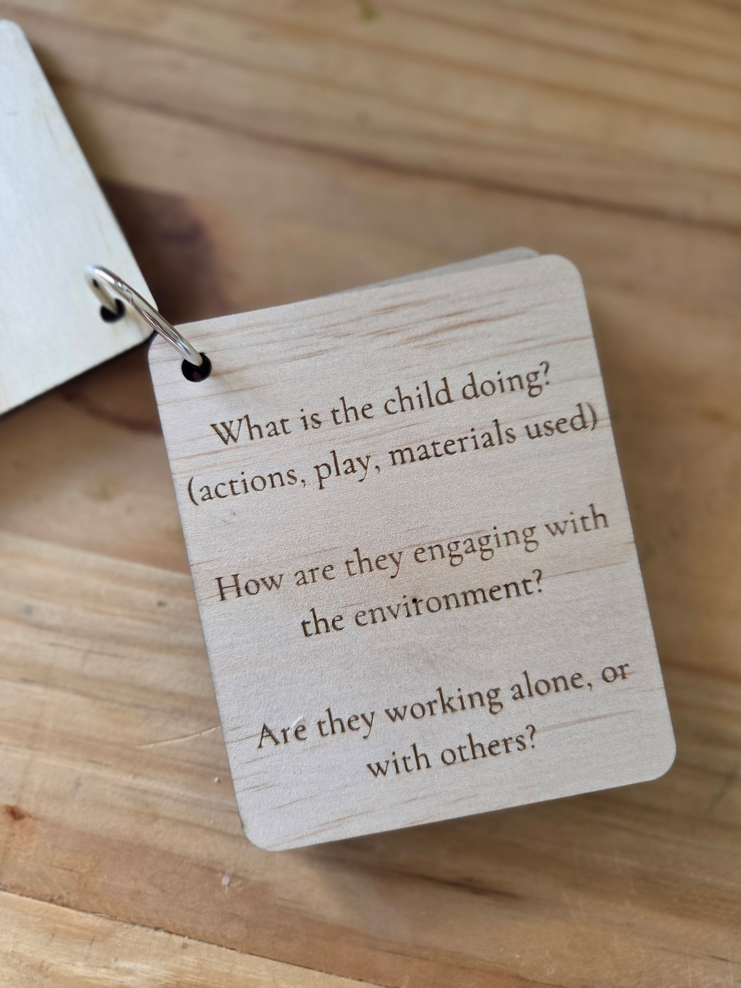Set of 6 Observation Prompt Cards for Early Childhood Educators