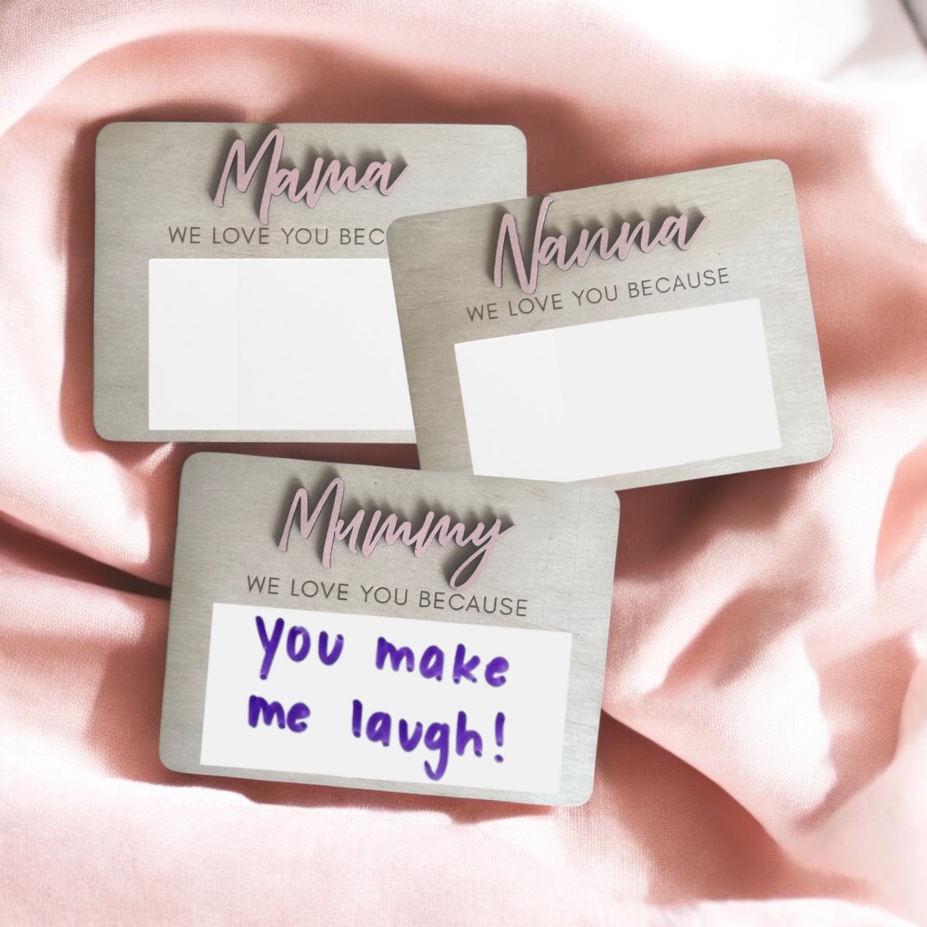 Mini “We Love You Because” Boards