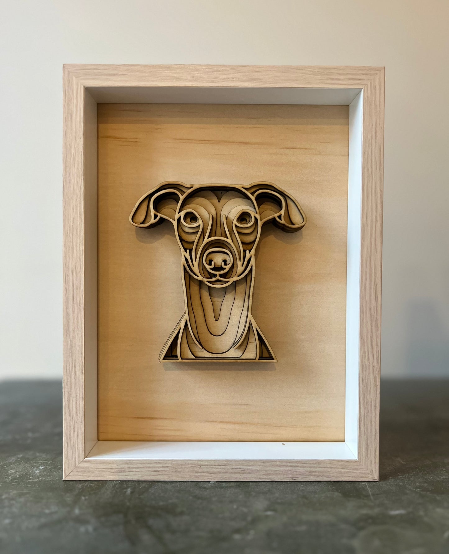 3D Framed Dog Portraits - Mandala Style