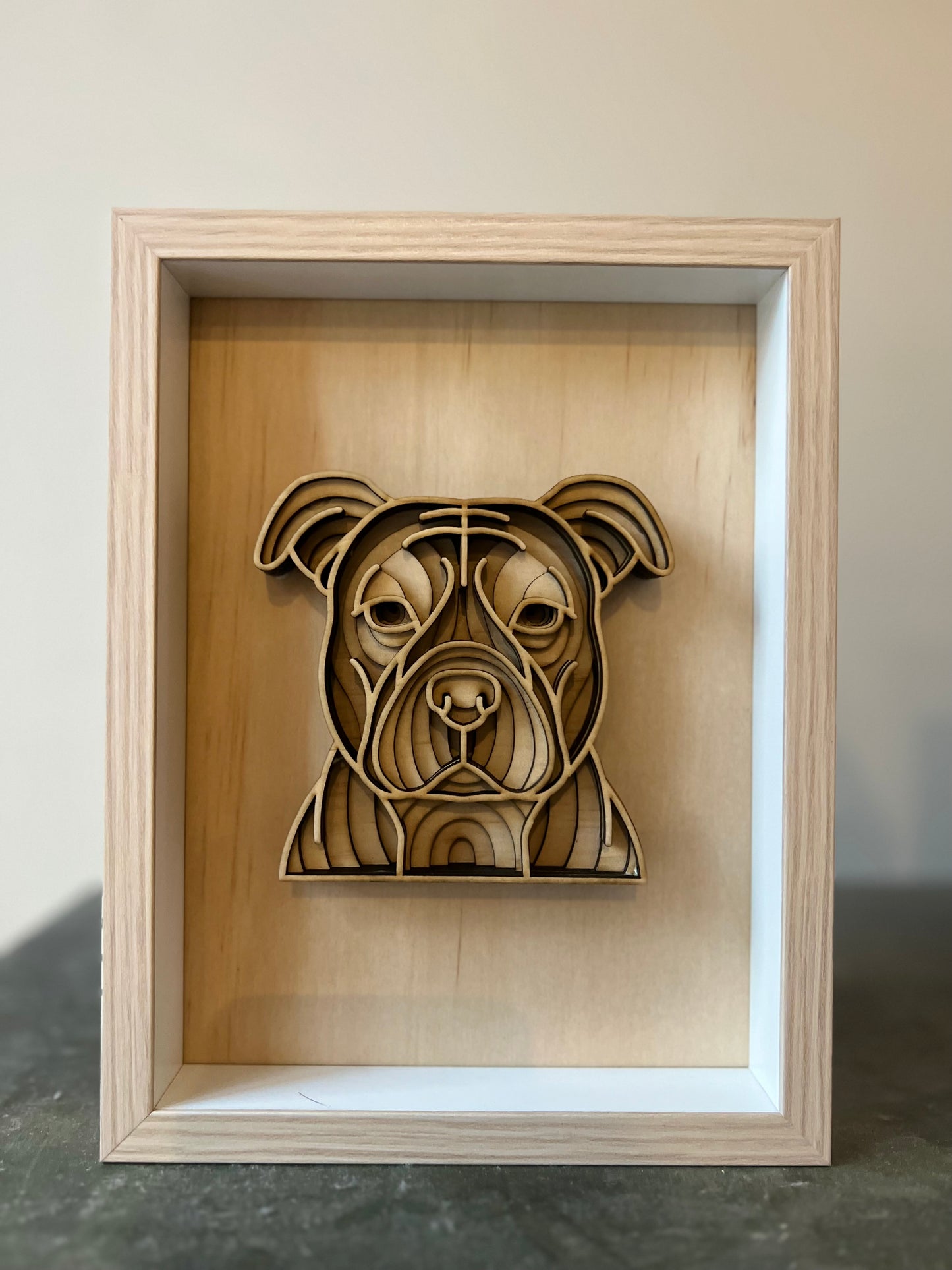 3D Framed Dog Portraits - Mandala Style