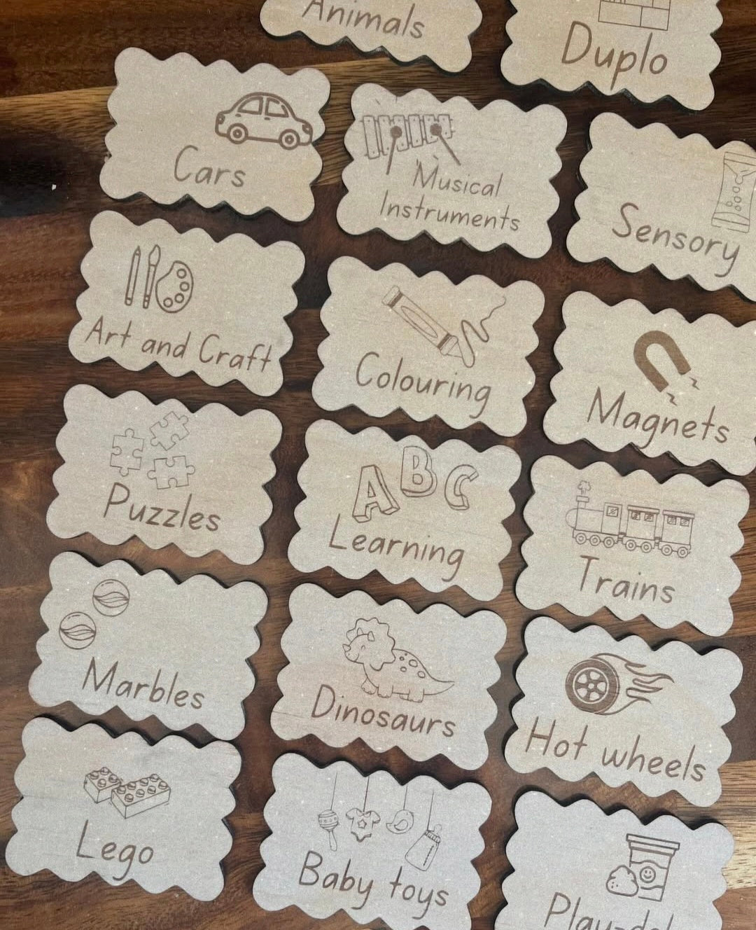 Playroom Storage Label Set