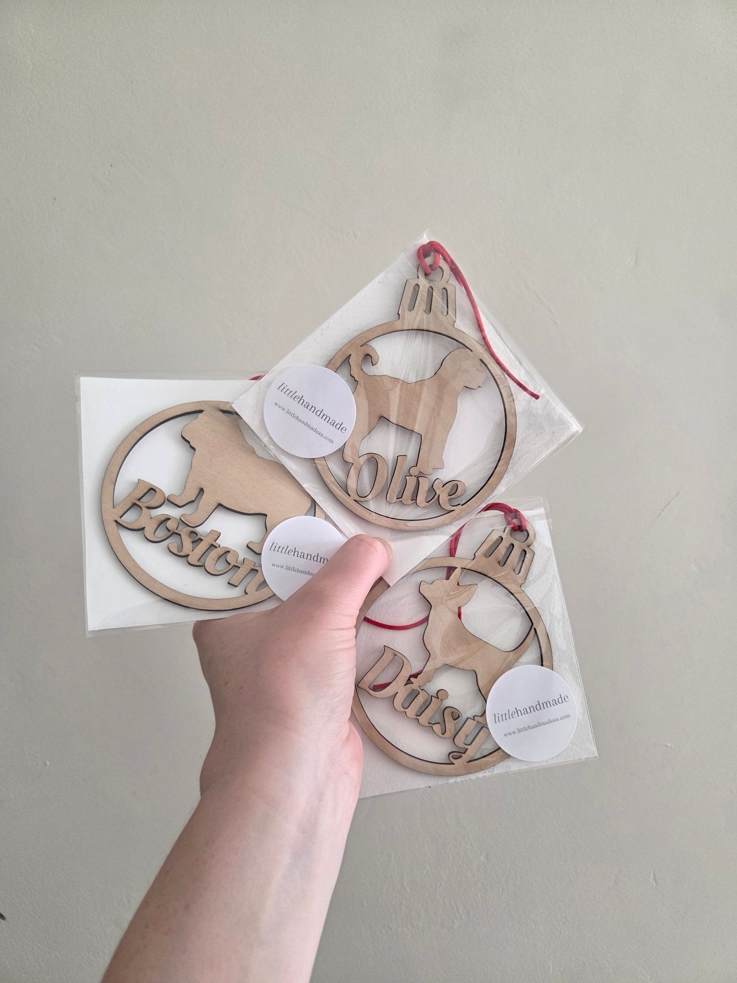 Personalised Dog Baubles