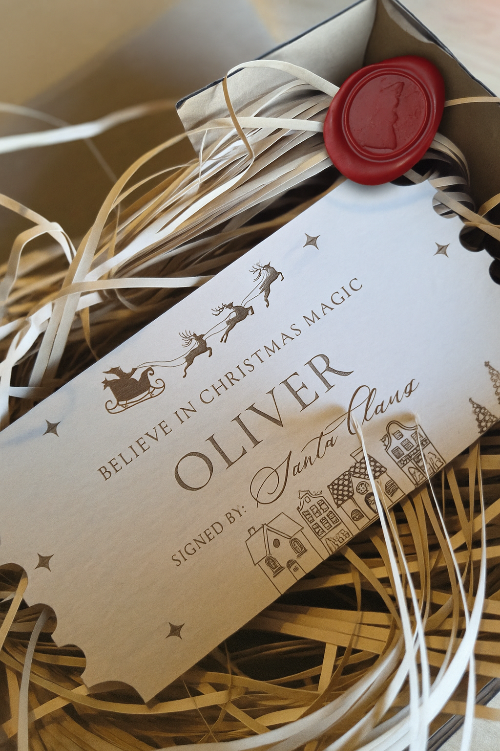Personalised 'Believe in Christmas Magic' Token