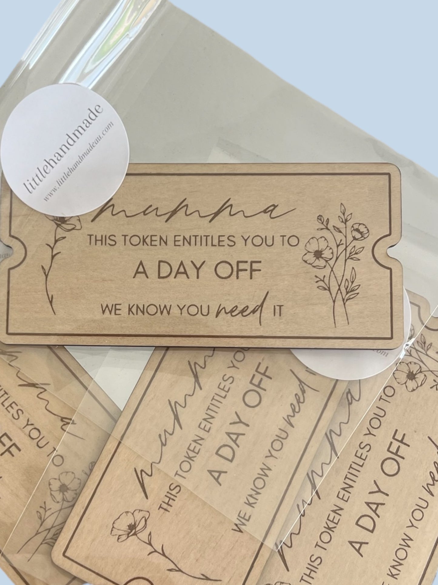 Mothers Day “A DAY OFF” Token