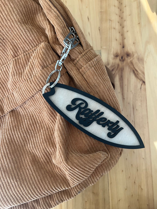 Personalised Surfboard Bag Name Tags