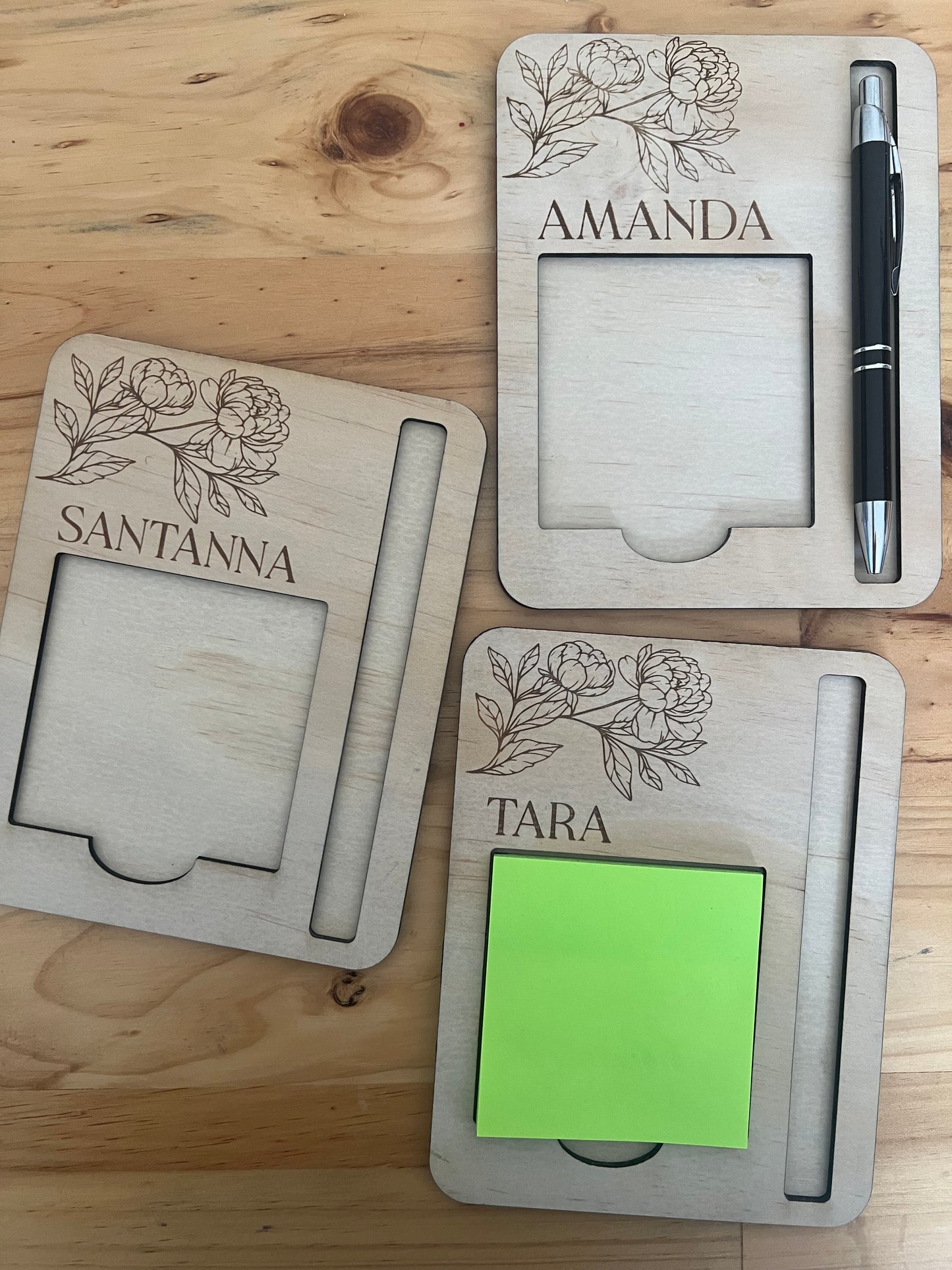 Personalised Sticky Note and Pen Holder | Teachers Gift