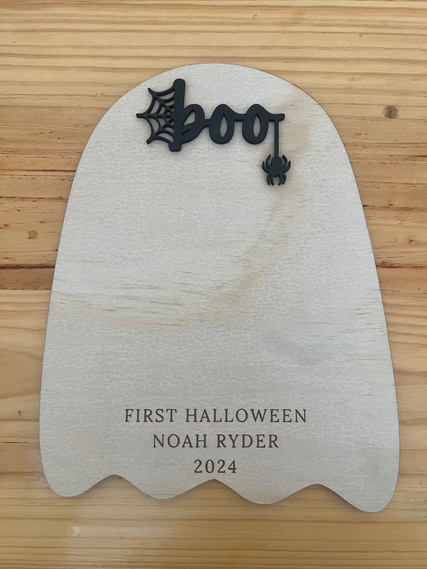 My First Halloween Foot Plaque