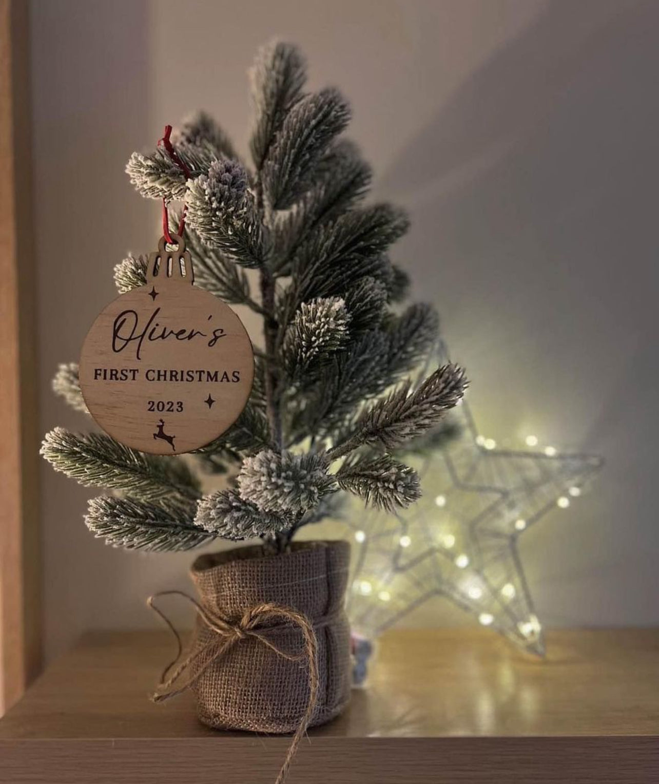 Personalised First Christmas Bauble