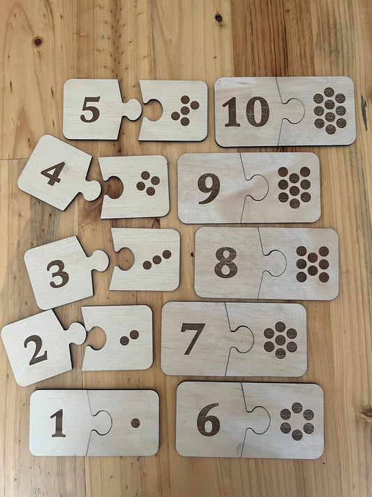 1-10 Matching Maths Puzzle