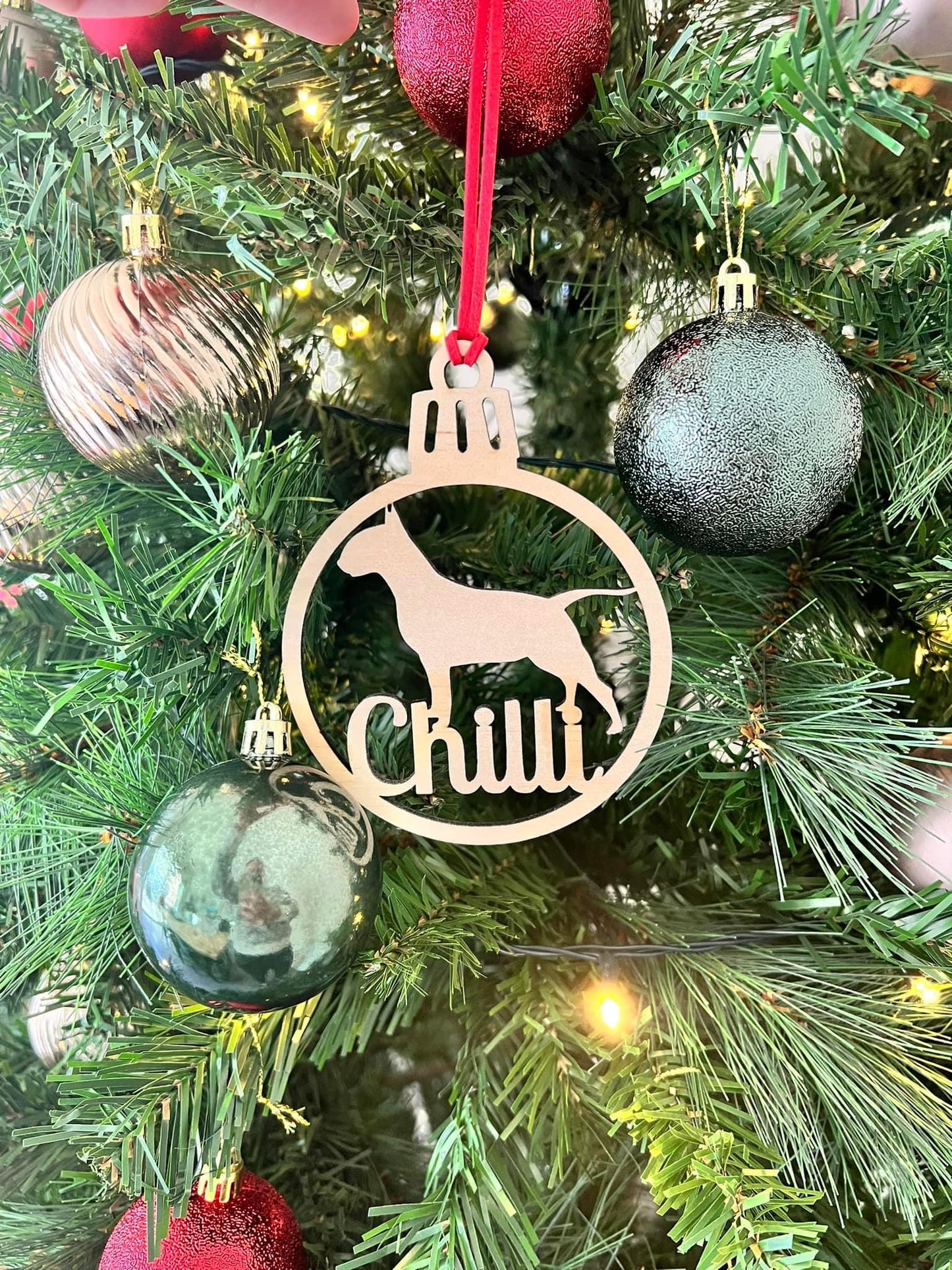 Personalised Dog Christmas Baubles