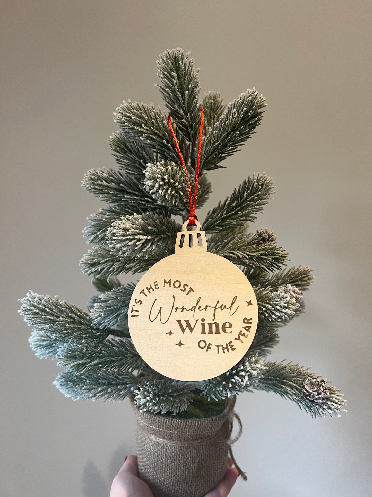 ‘Most Wonderful Wine of the Year’ Wine Lover 2024 Christmas Bauble