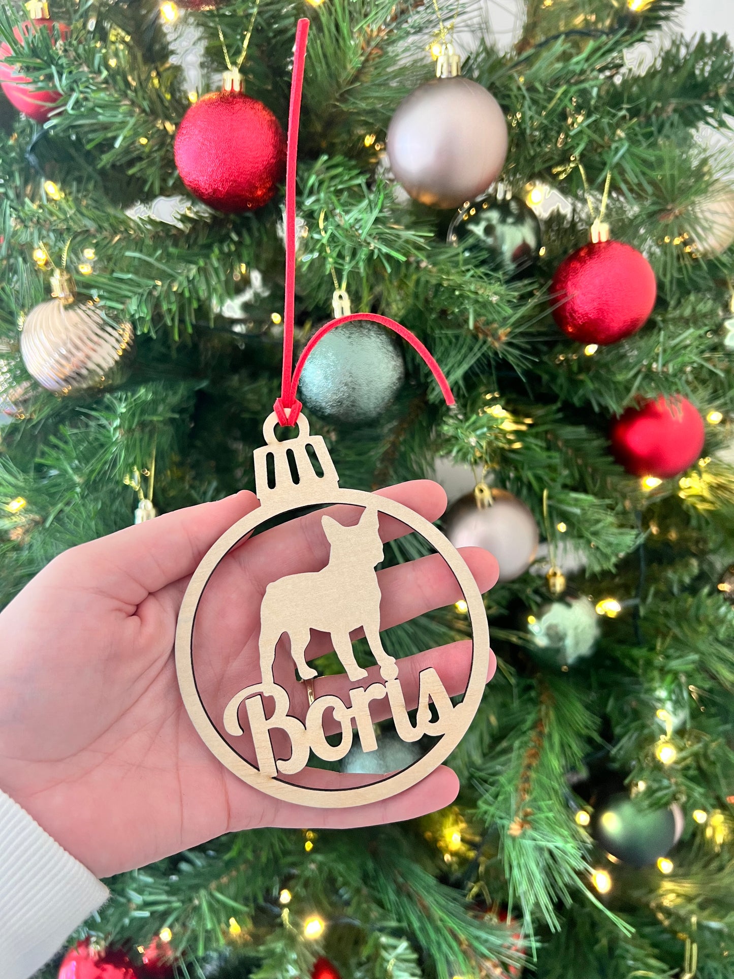 Personalised Dog Christmas Baubles