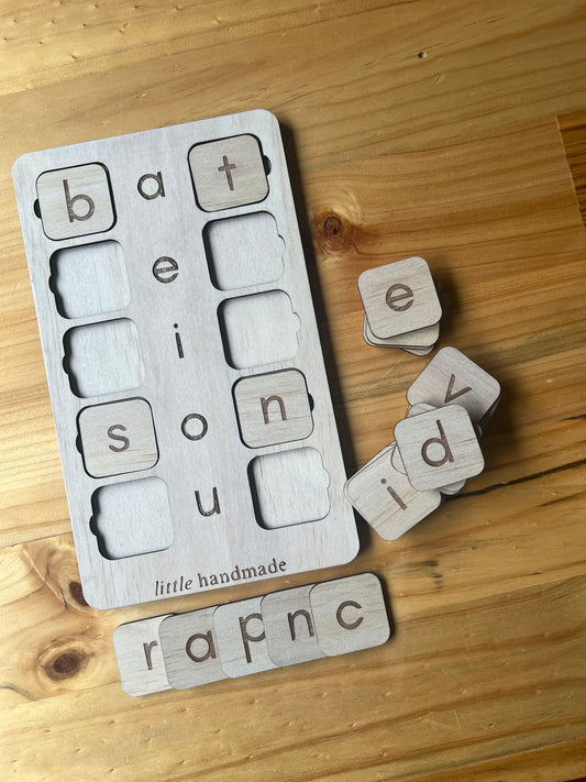 Alphabet Wooden Spelling Practice Board