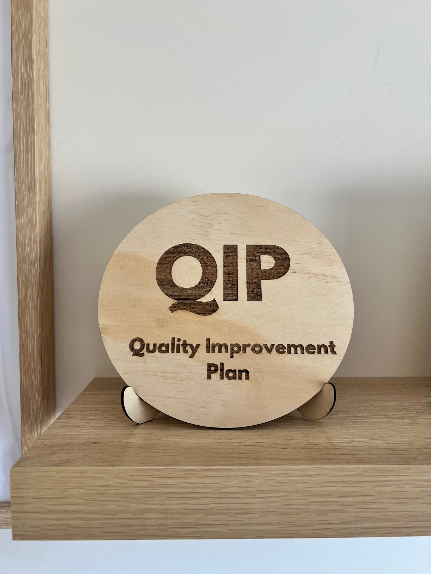 Quality Improvement Plan Sign / QIP