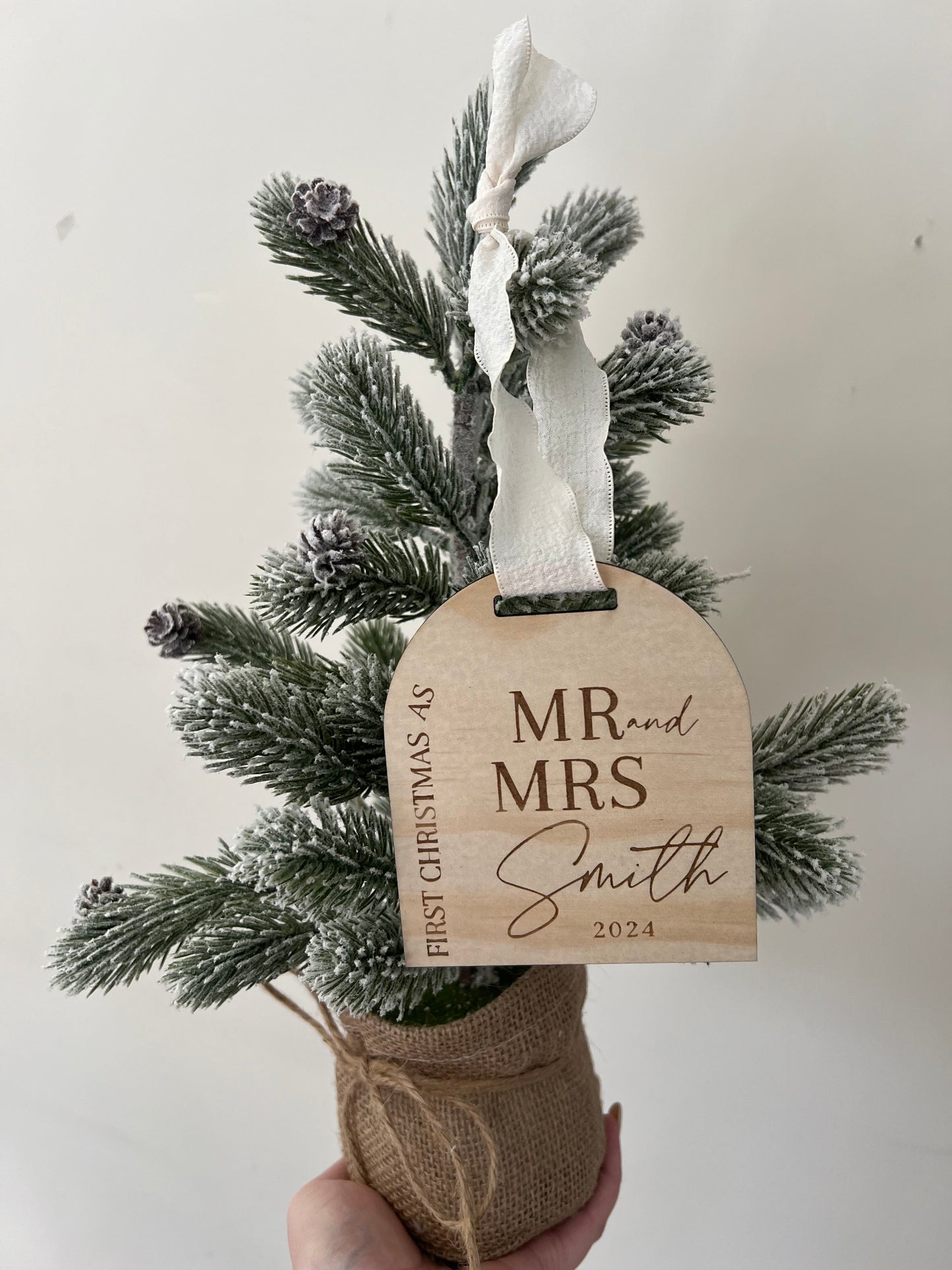 Personalised First Christmas as Mr and Mrs