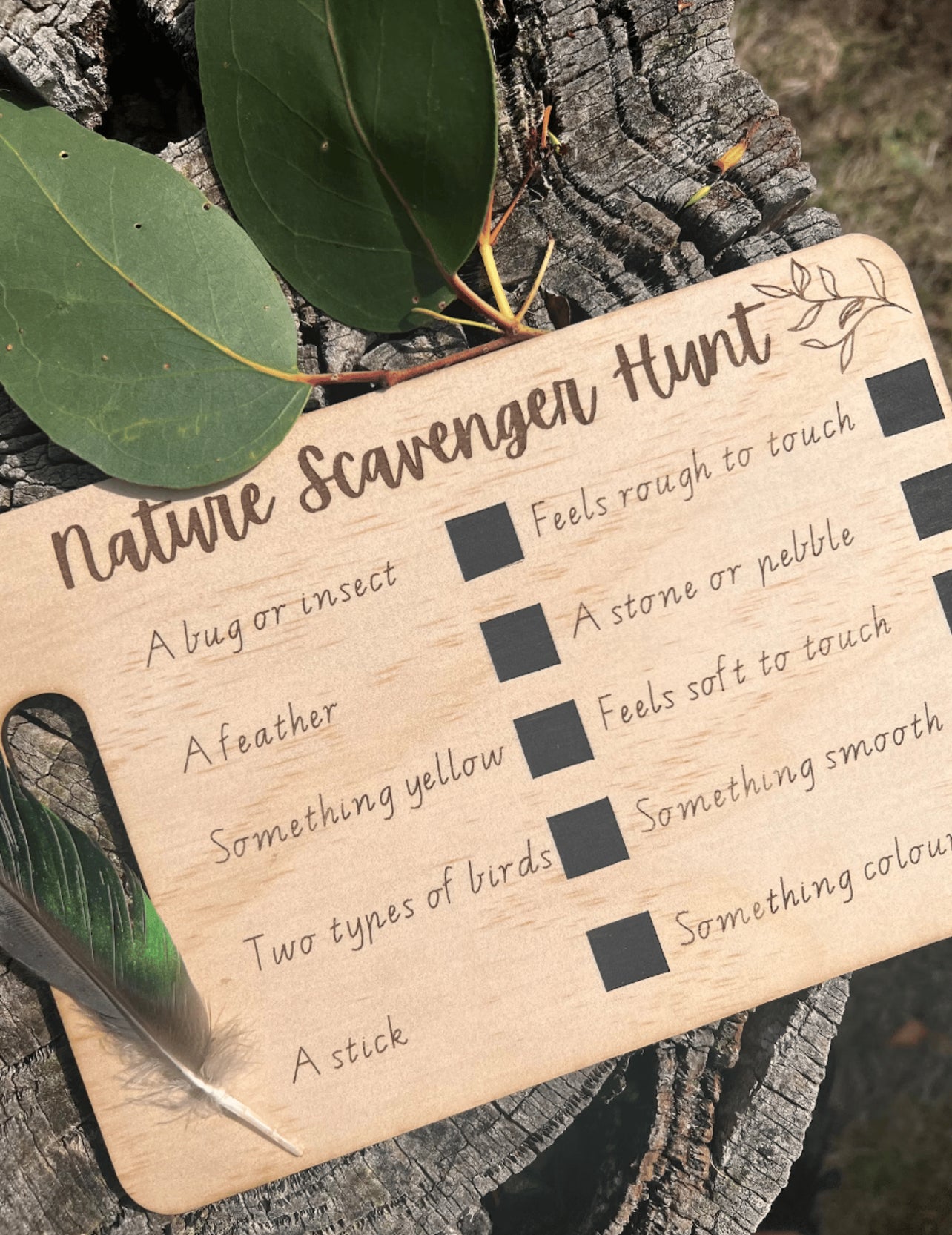 Nature Scavenger Hunt Chalkboard