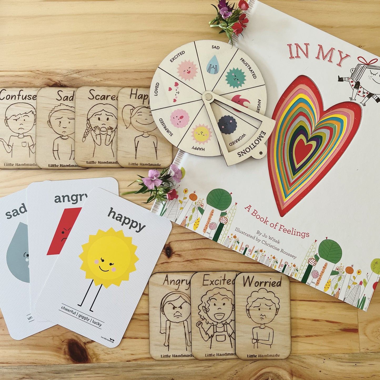 ‘Our Emotions’ Timber Flashcards