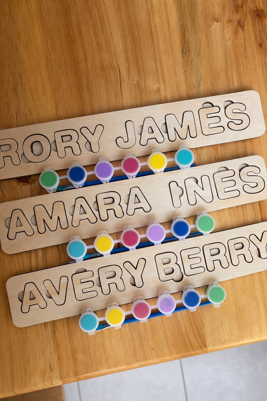 Personalised Paint Your Own Name Puzzle