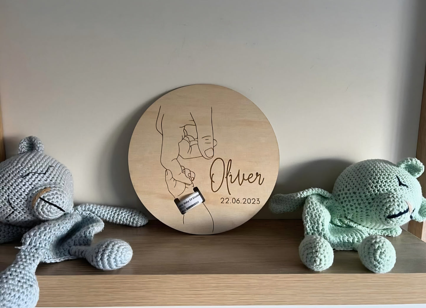 Hospital Baby Bracelet Keepsake Plaque