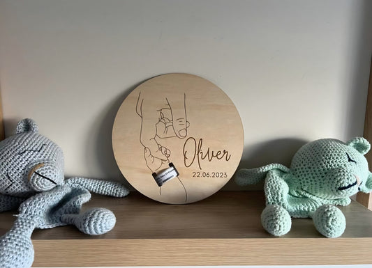 Hospital Baby Bracelet Keepsake Plaque