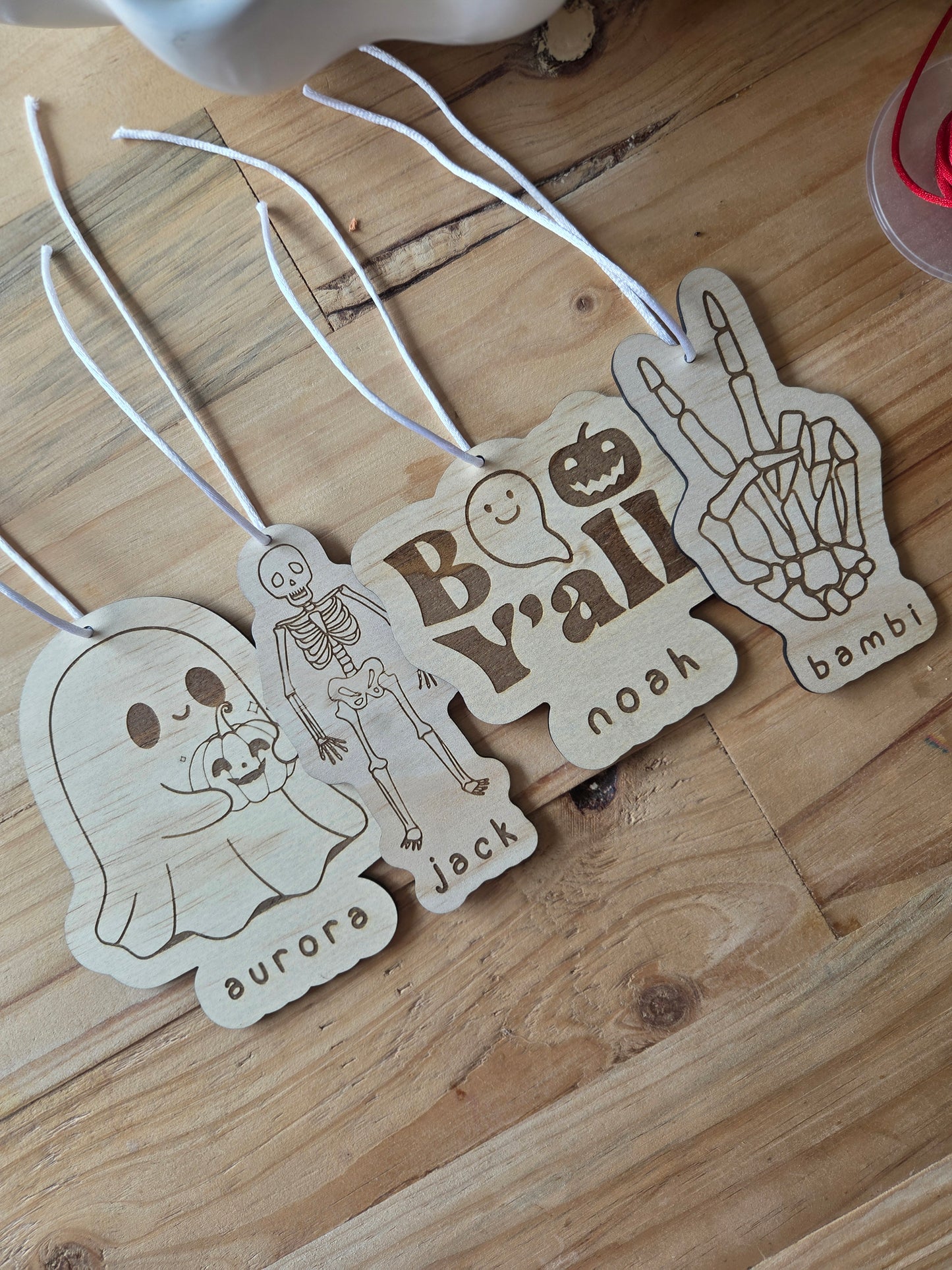 Personalised Halloween Trick or Treat Basket Tags