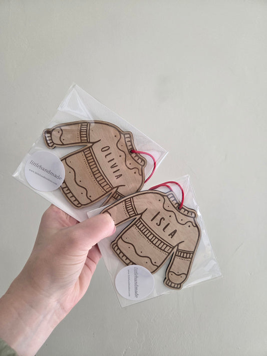 Personalised Ugly Sweater Christmas Bauble
