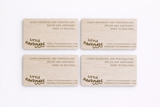 Personalised Timber Business Cards