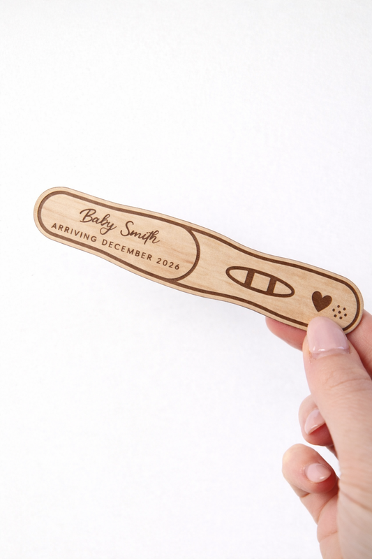 Personalised Pregnancy Announcement Stick