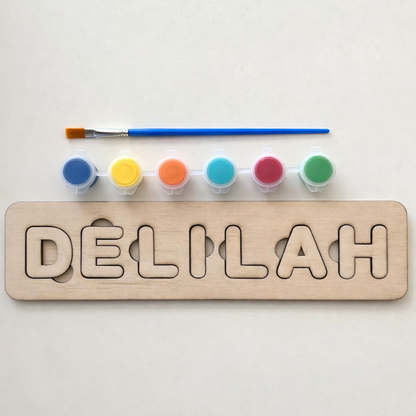 Personalised Paint Your Own Name Puzzle