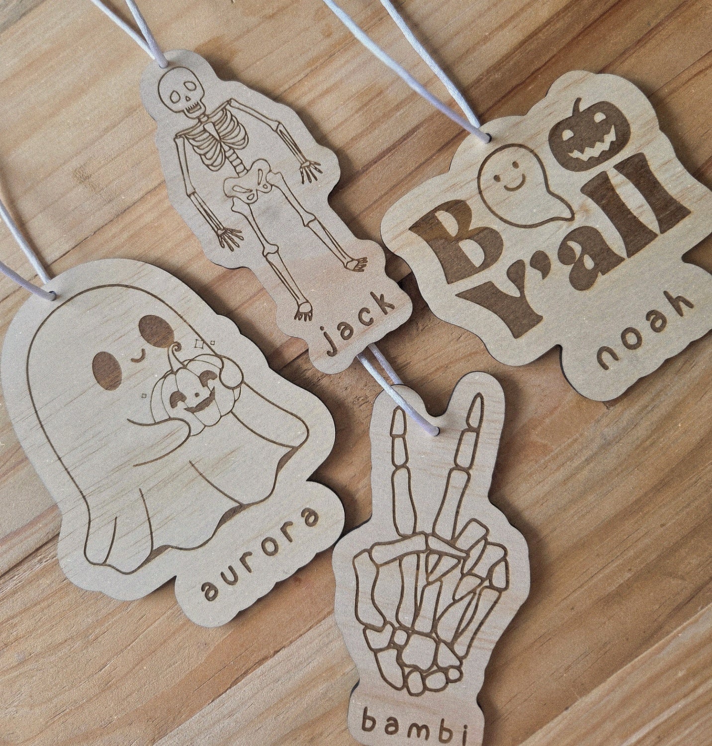 Personalised Halloween Trick or Treat Basket Tags