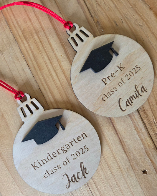 Personalised Kindergarten and Pre-K Graduation Baubles