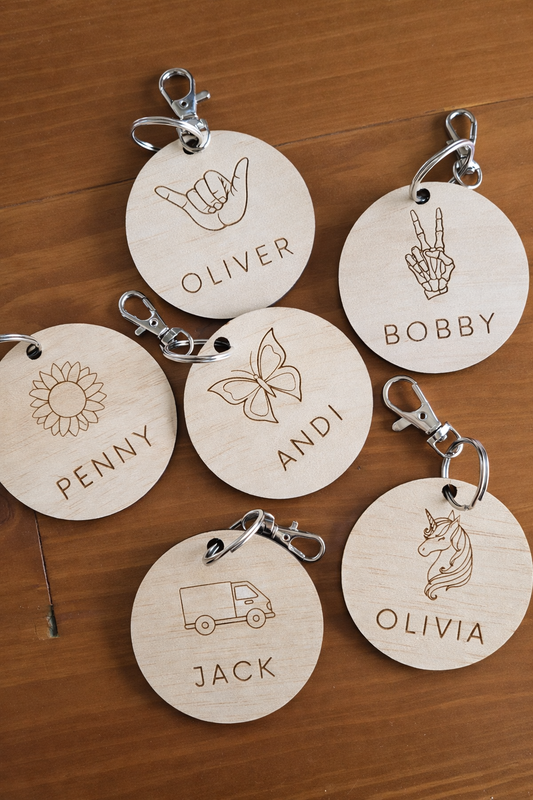 Personalised Back to School Bag Tags
