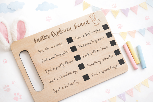 Easter Explorer Scavenger Hunt Board