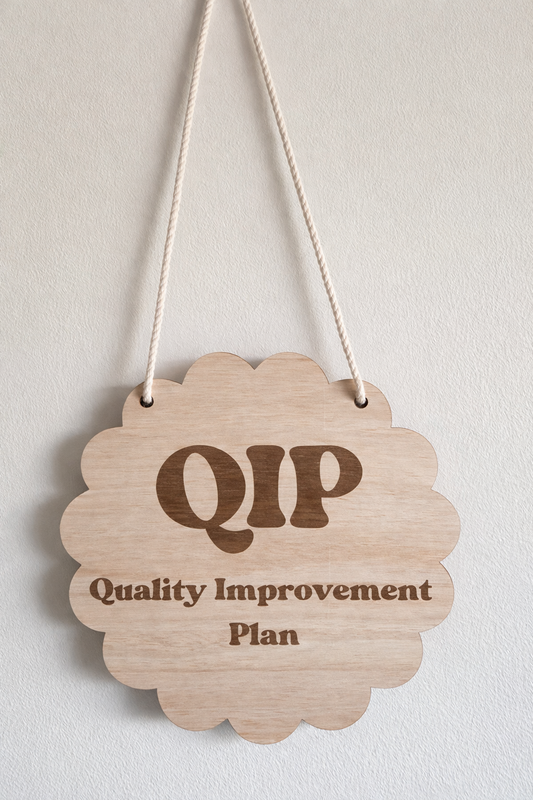 Quality Improvement Plan (QIP) Hanging Wall Sign